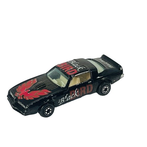 Yatming Black Bird Firebird Trans Am Vintage Diecast Car Vehicle Tan Interior - Picture 8 of 14